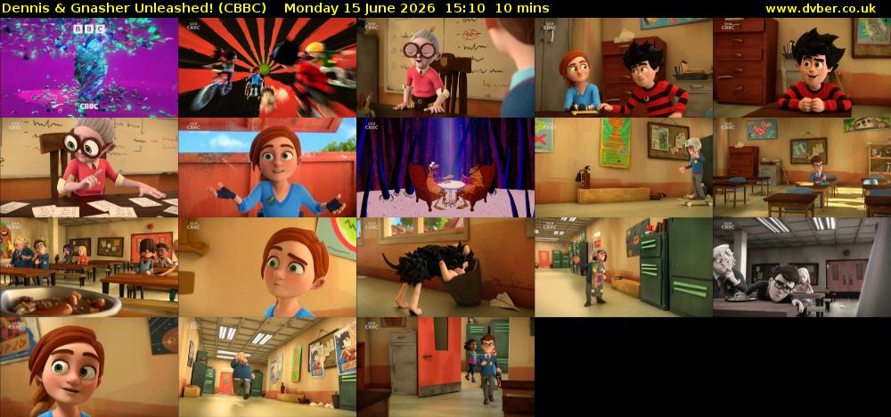 Dennis & Gnasher Unleashed! (CBBC) Monday 15 June 2026 15:10 - 15:20