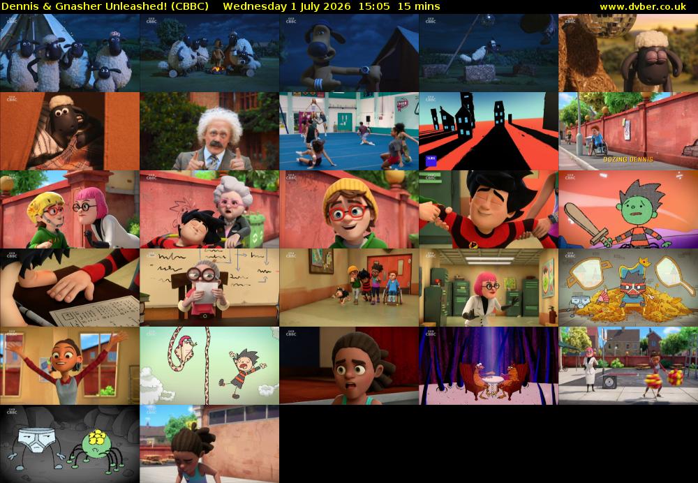 Dennis & Gnasher Unleashed! (CBBC) Wednesday 1 July 2026 15:05 - 15:20