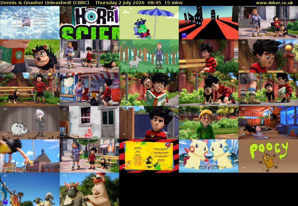 Dennis & Gnasher Unleashed! (CBBC) Thursday 2 July 2026 08:45 - 09:00