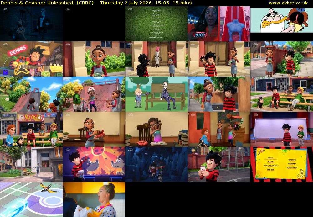 Dennis & Gnasher Unleashed! (CBBC) Thursday 2 July 2026 15:05 - 15:20