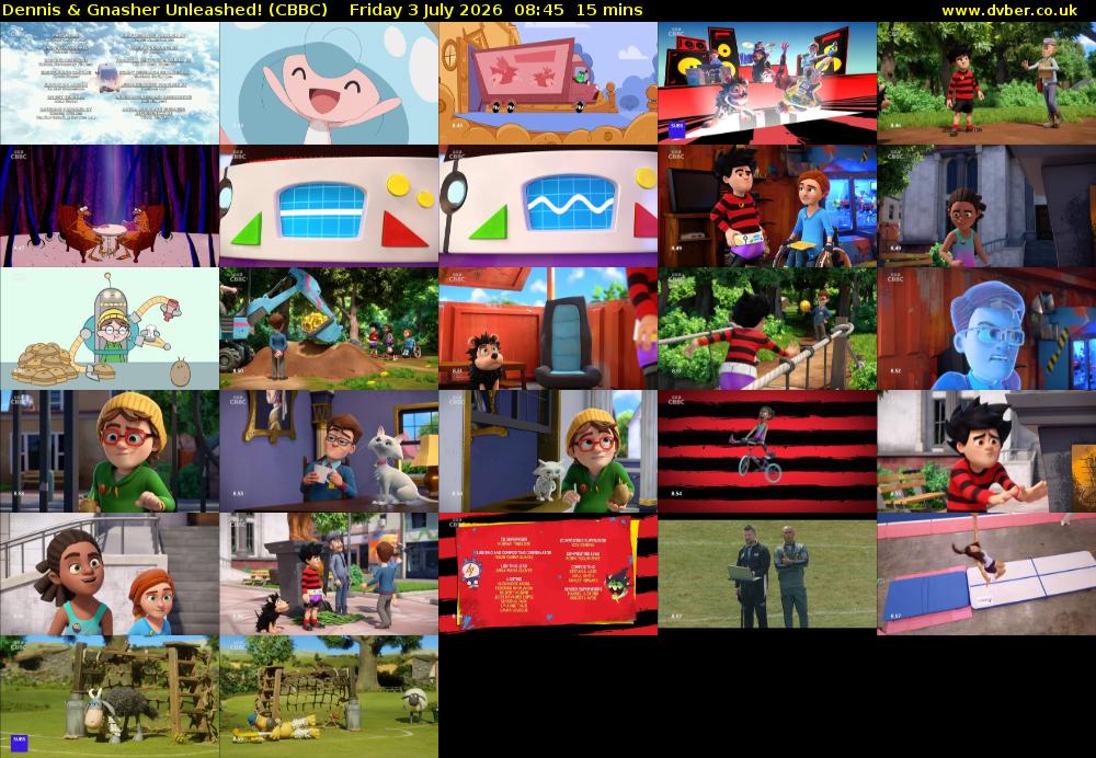 Dennis & Gnasher Unleashed! (CBBC) Friday 3 July 2026 08:45 - 09:00