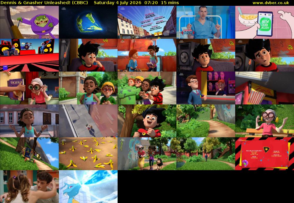 Dennis & Gnasher Unleashed! (CBBC) Saturday 4 July 2026 07:20 - 07:35