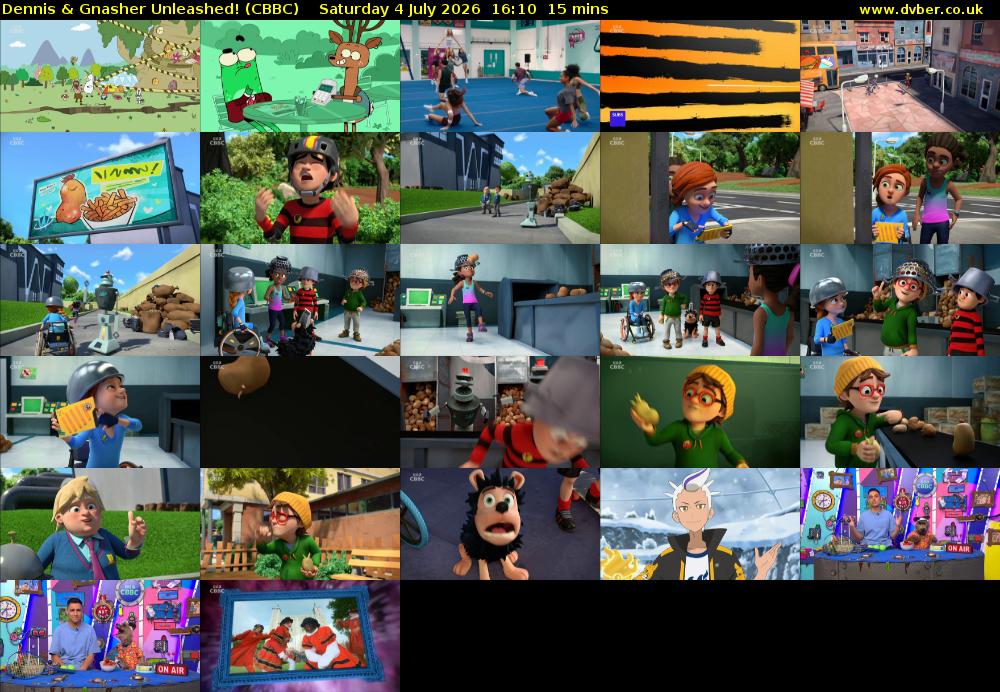 Dennis & Gnasher Unleashed! (CBBC) Saturday 4 July 2026 16:10 - 16:25