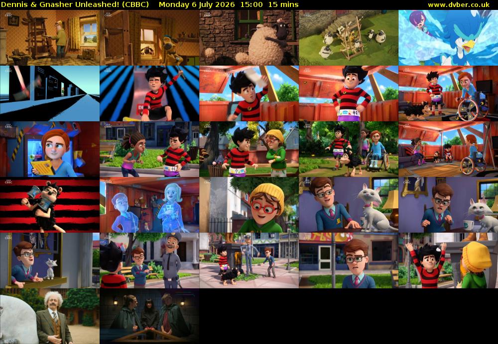 Dennis & Gnasher Unleashed! (CBBC) Monday 6 July 2026 15:00 - 15:15