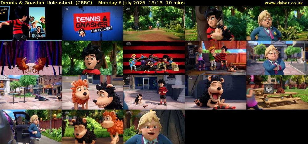 Dennis & Gnasher Unleashed! (CBBC) Monday 6 July 2026 15:15 - 15:25