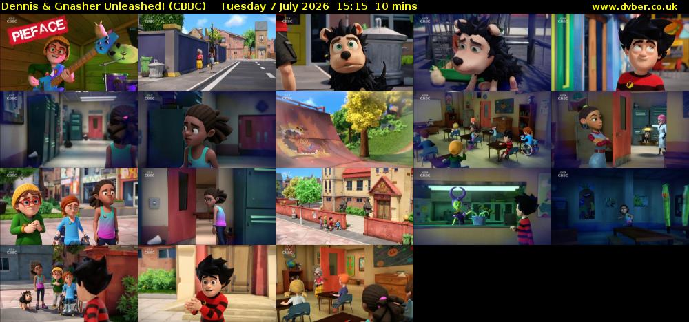 Dennis & Gnasher Unleashed! (CBBC) Tuesday 7 July 2026 15:15 - 15:25