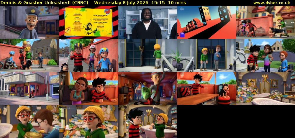Dennis & Gnasher Unleashed! (CBBC) Wednesday 8 July 2026 15:15 - 15:25