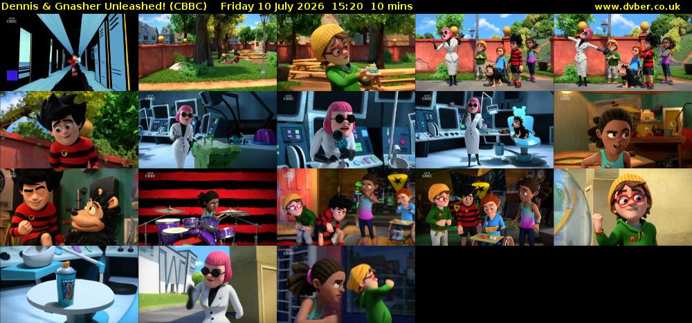 Dennis & Gnasher Unleashed! (CBBC) Friday 10 July 2026 15:20 - 15:30