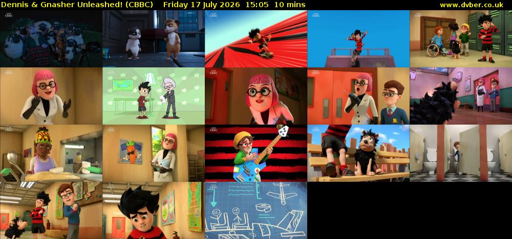 Dennis & Gnasher Unleashed! (CBBC) Friday 17 July 2026 15:05 - 15:15