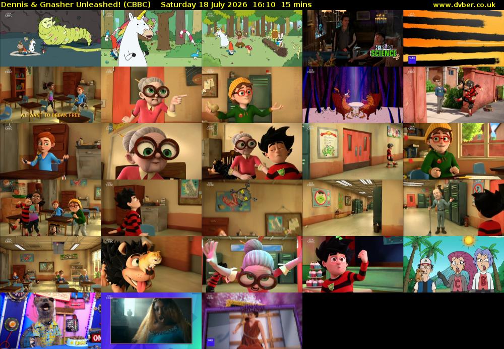 Dennis & Gnasher Unleashed! (CBBC) Saturday 18 July 2026 16:10 - 16:25