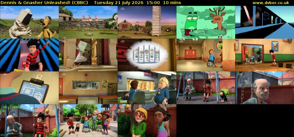Dennis & Gnasher Unleashed! (CBBC) Tuesday 21 July 2026 15:00 - 15:10
