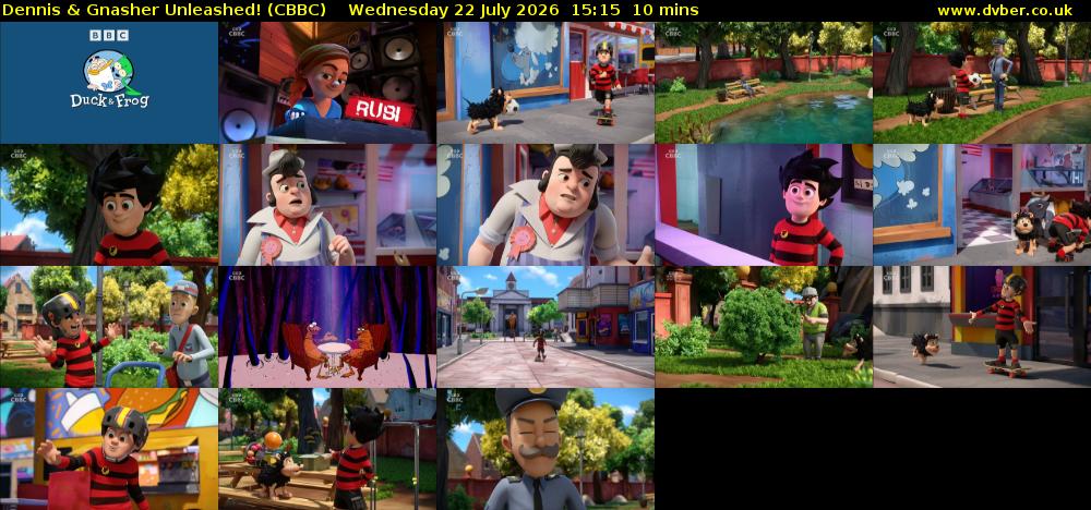 Dennis & Gnasher Unleashed! (CBBC) Wednesday 22 July 2026 15:15 - 15:25