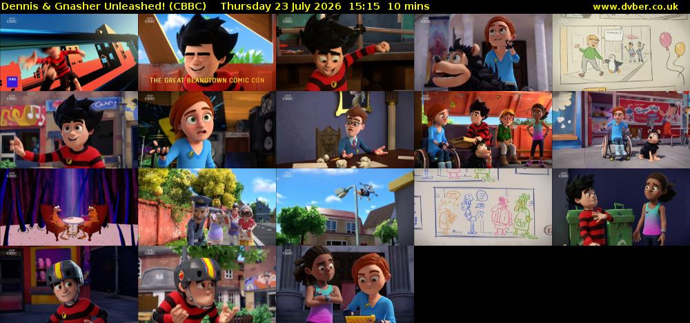 Dennis & Gnasher Unleashed! (CBBC) Thursday 23 July 2026 15:15 - 15:25