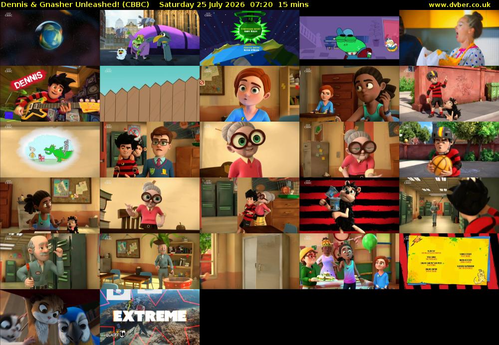 Dennis & Gnasher Unleashed! (CBBC) Saturday 25 July 2026 07:20 - 07:35