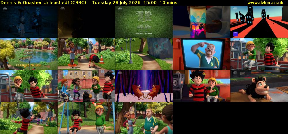 Dennis & Gnasher Unleashed! (CBBC) Tuesday 28 July 2026 15:00 - 15:10