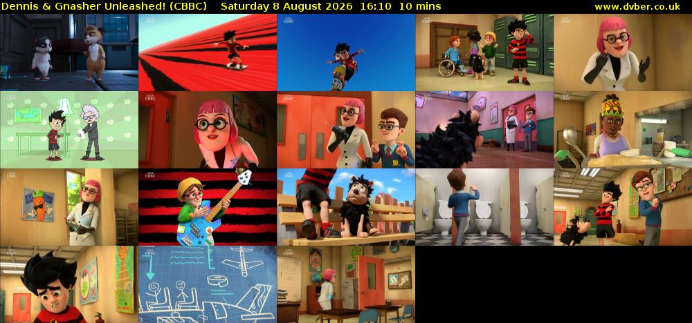 Dennis & Gnasher Unleashed! (CBBC) Saturday 8 August 2026 16:10 - 16:20
