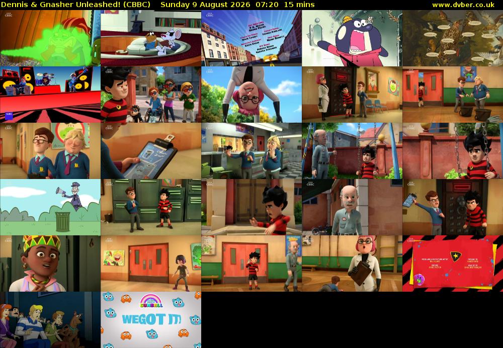 Dennis & Gnasher Unleashed! (CBBC) Sunday 9 August 2026 07:20 - 07:35