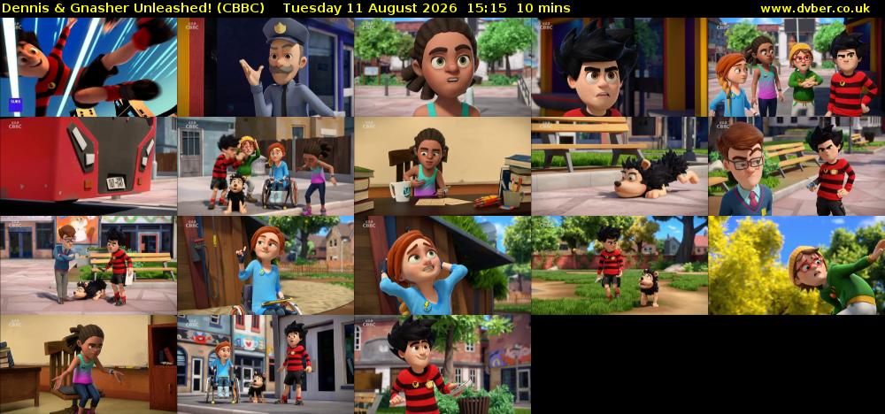 Dennis & Gnasher Unleashed! (CBBC) Tuesday 11 August 2026 15:15 - 15:25