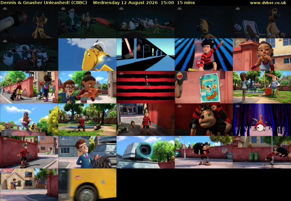 Dennis & Gnasher Unleashed! (CBBC) Wednesday 12 August 2026 15:00 - 15:15