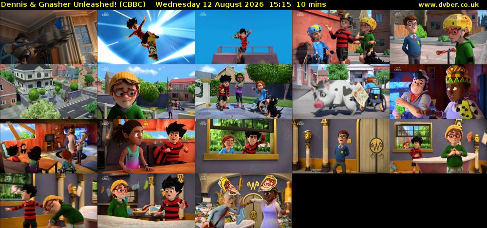 Dennis & Gnasher Unleashed! (CBBC) Wednesday 12 August 2026 15:15 - 15:25