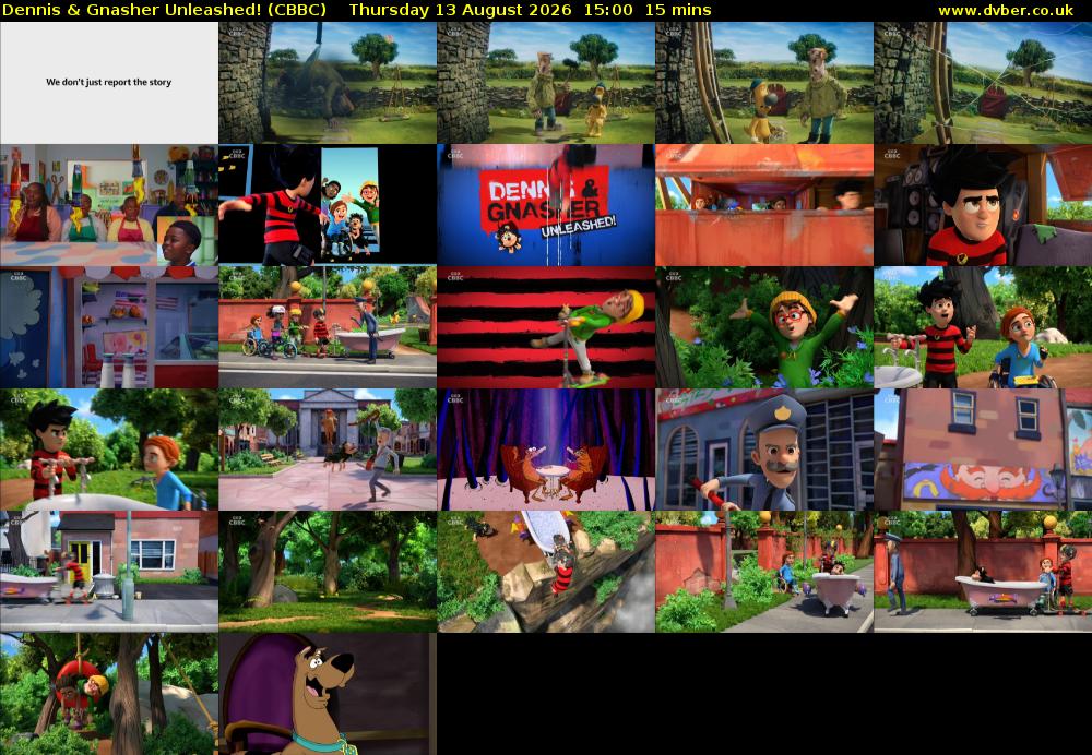 Dennis & Gnasher Unleashed! (CBBC) Thursday 13 August 2026 15:00 - 15:15