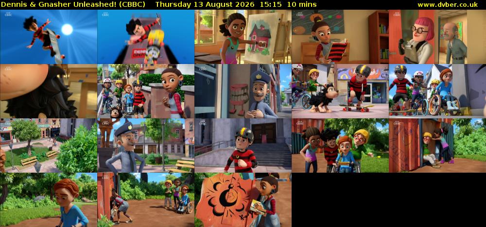 Dennis & Gnasher Unleashed! (CBBC) Thursday 13 August 2026 15:15 - 15:25