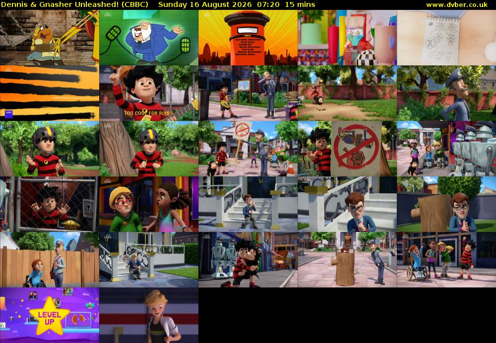 Dennis & Gnasher Unleashed! (CBBC) Sunday 16 August 2026 07:20 - 07:35