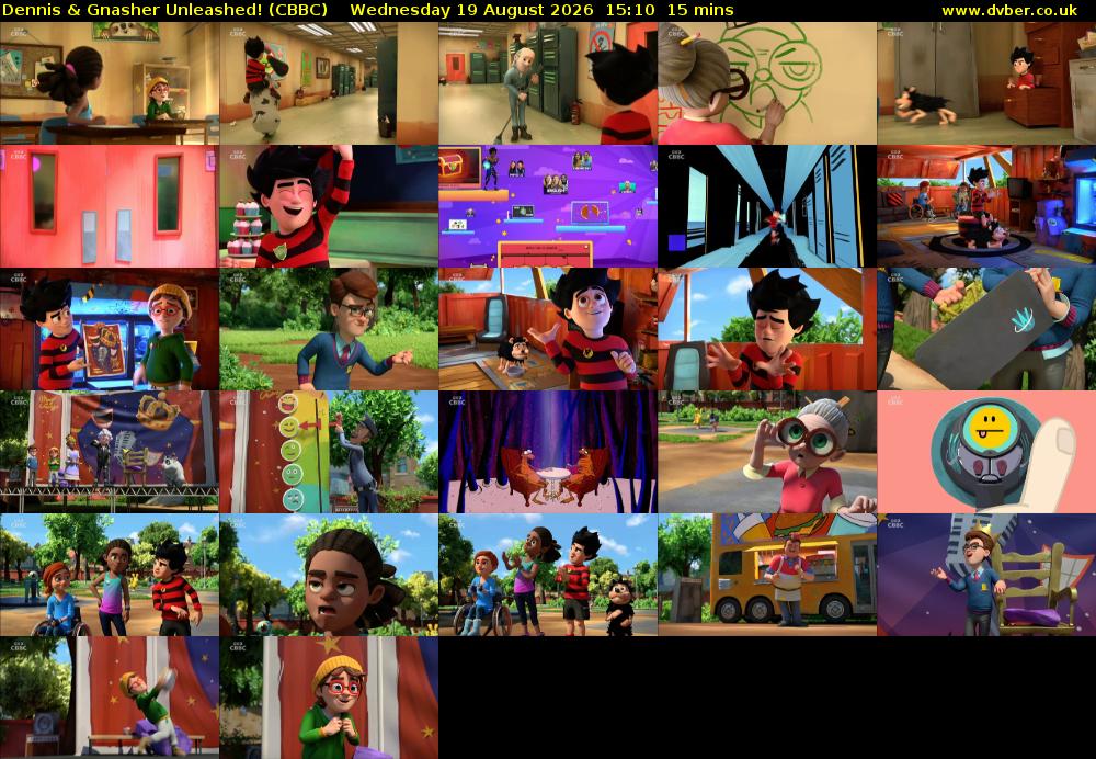 Dennis & Gnasher Unleashed! (CBBC) Wednesday 19 August 2026 15:10 - 15:25