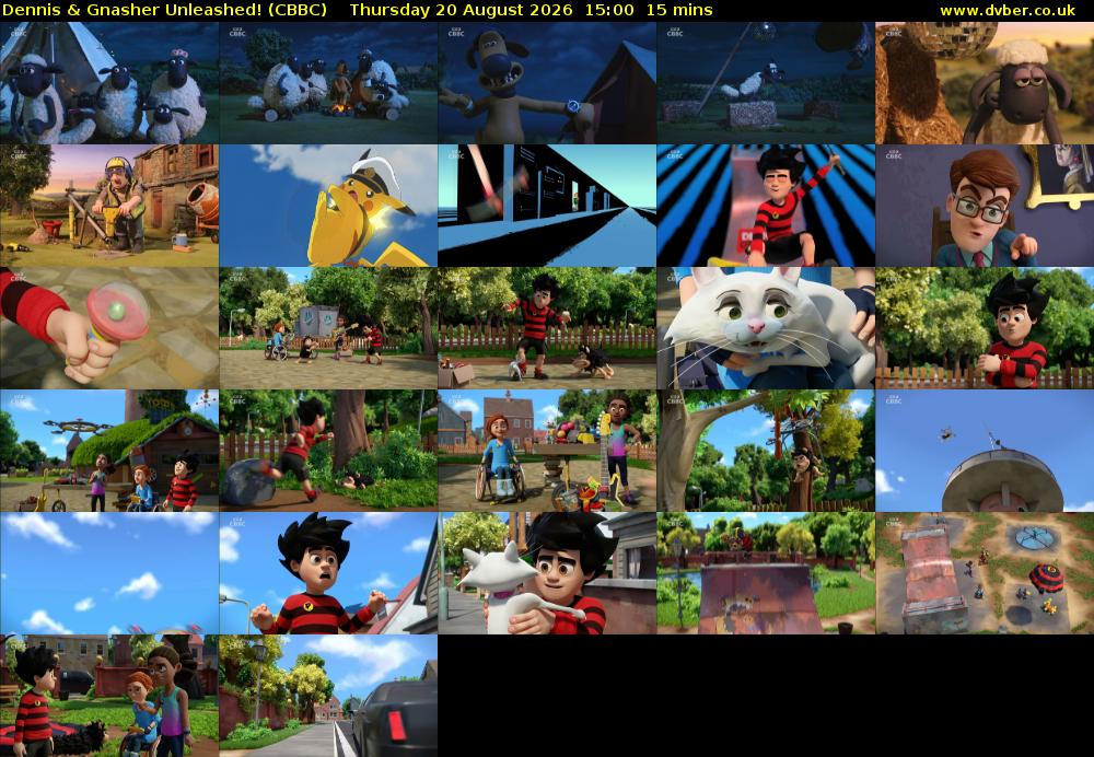 Dennis & Gnasher Unleashed! (CBBC) Thursday 20 August 2026 15:00 - 15:15