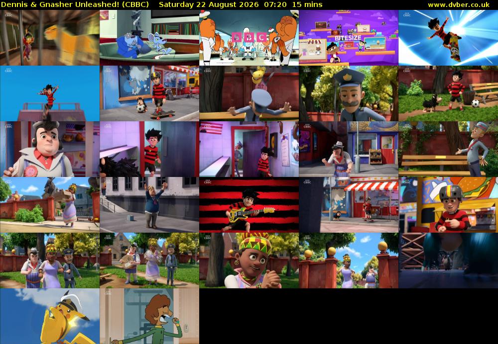 Dennis & Gnasher Unleashed! (CBBC) Saturday 22 August 2026 07:20 - 07:35