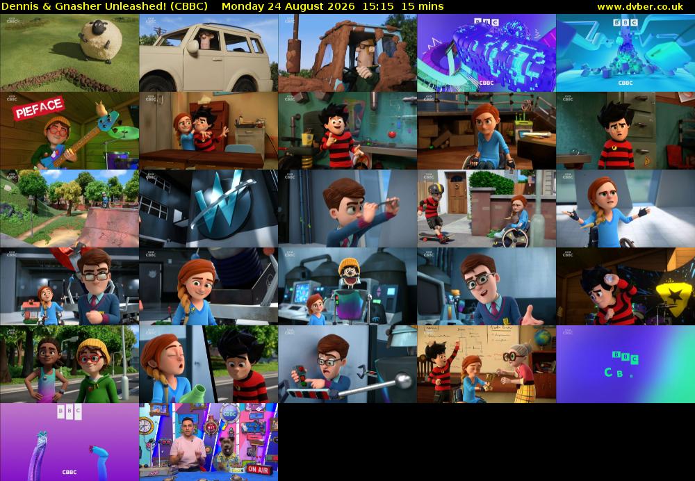 Dennis & Gnasher Unleashed! (CBBC) Monday 24 August 2026 15:15 - 15:30