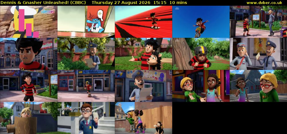 Dennis & Gnasher Unleashed! (CBBC) Thursday 27 August 2026 15:15 - 15:25
