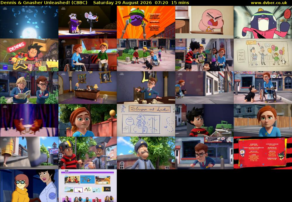 Dennis & Gnasher Unleashed! (CBBC) Saturday 29 August 2026 07:20 - 07:35