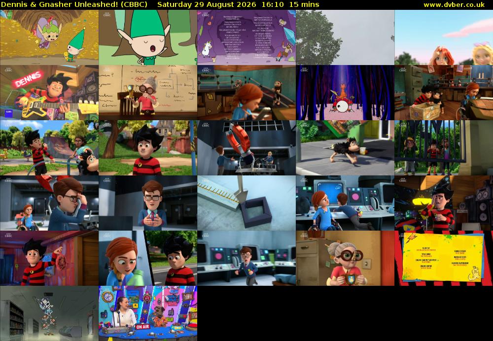 Dennis & Gnasher Unleashed! (CBBC) Saturday 29 August 2026 16:10 - 16:25