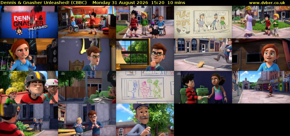 Dennis & Gnasher Unleashed! (CBBC) Monday 31 August 2026 15:20 - 15:30