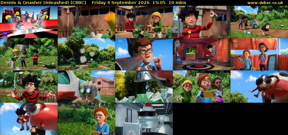 Dennis & Gnasher Unleashed! (CBBC) Friday 4 September 2026 15:05 - 15:15