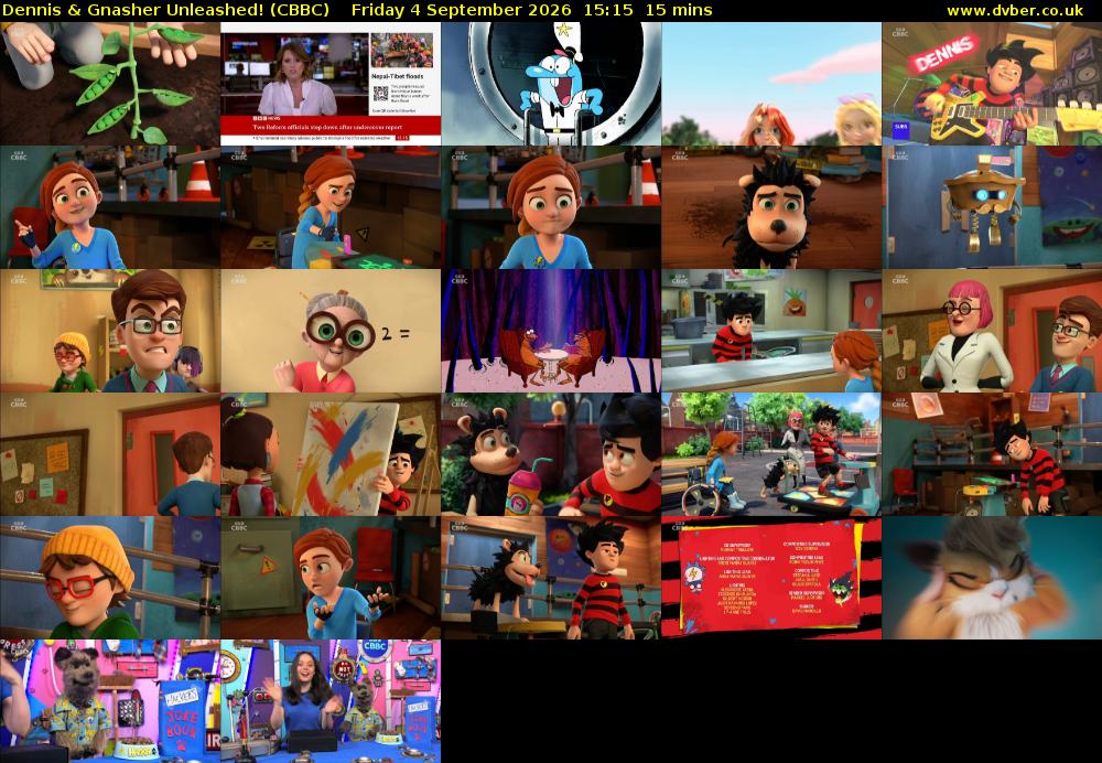 Dennis & Gnasher Unleashed! (CBBC) Friday 4 September 2026 15:15 - 15:30