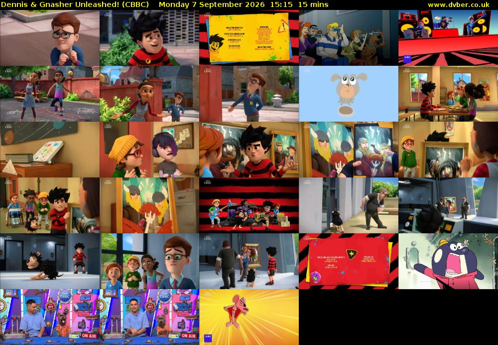 Dennis & Gnasher Unleashed! (CBBC) Monday 7 September 2026 15:15 - 15:30