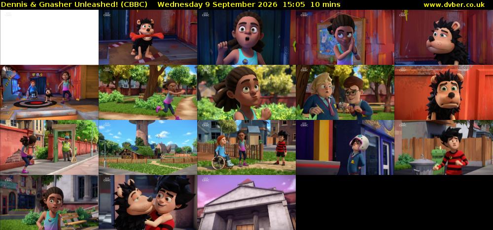 Dennis & Gnasher Unleashed! (CBBC) Wednesday 9 September 2026 15:05 - 15:15