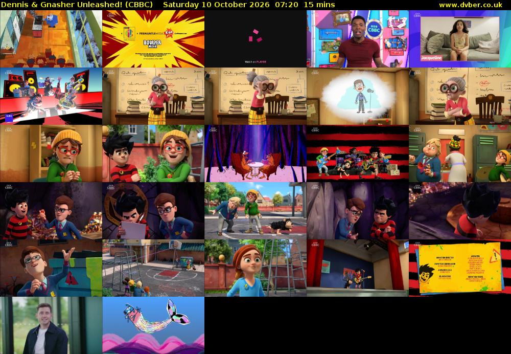 Dennis & Gnasher Unleashed! (CBBC) Saturday 10 October 2026 07:20 - 07:35
