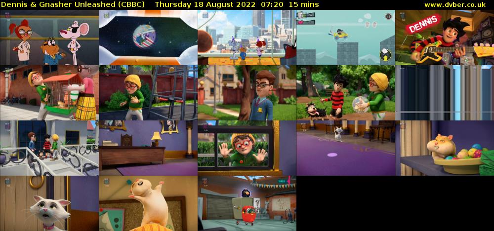 Dennis & Gnasher Unleashed (CBBC) Thursday 18 August 2022 07:20 - 07:35