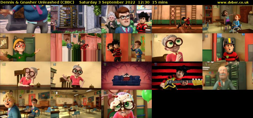 Dennis & Gnasher Unleashed (CBBC) Saturday 3 September 2022 12:30 - 12:45