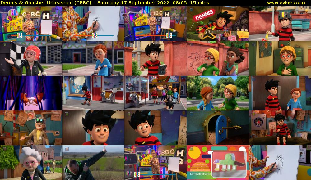 Dennis & Gnasher Unleashed (CBBC) Saturday 17 September 2022 08:05 - 08:20