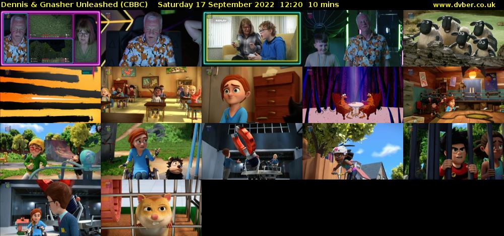 Dennis & Gnasher Unleashed (CBBC) Saturday 17 September 2022 12:20 - 12:30