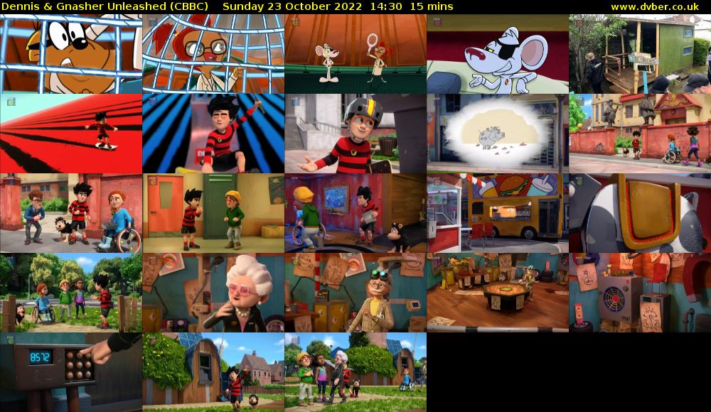 Dennis & Gnasher Unleashed (CBBC) Sunday 23 October 2022 14:30 - 14:45