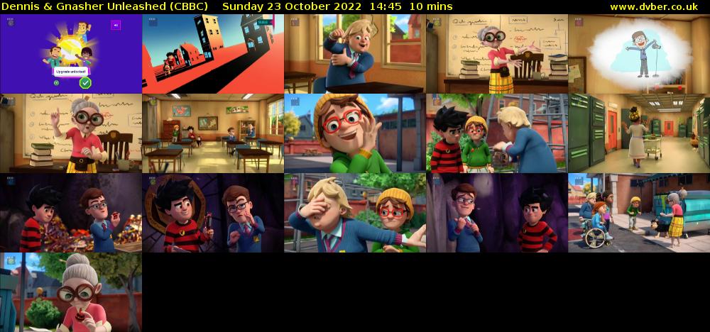 Dennis & Gnasher Unleashed (CBBC) Sunday 23 October 2022 14:45 - 14:55