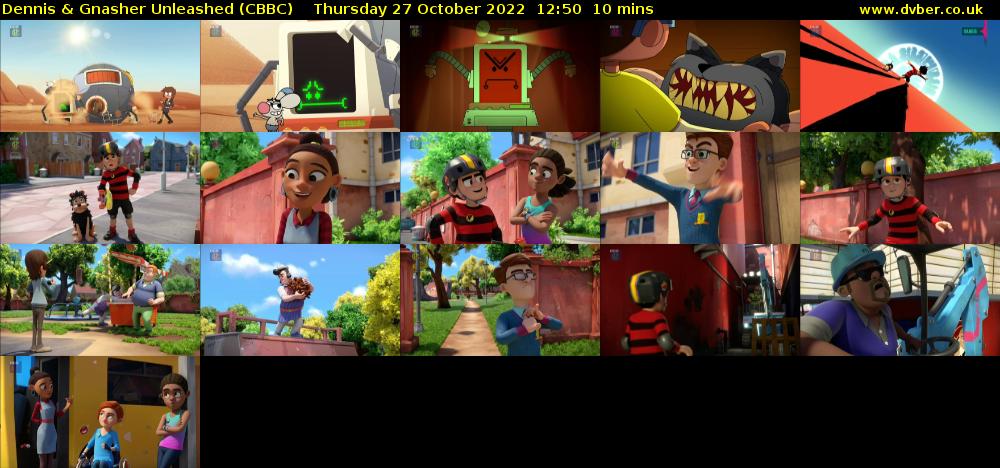 Dennis & Gnasher Unleashed (CBBC) Thursday 27 October 2022 12:50 - 13:00