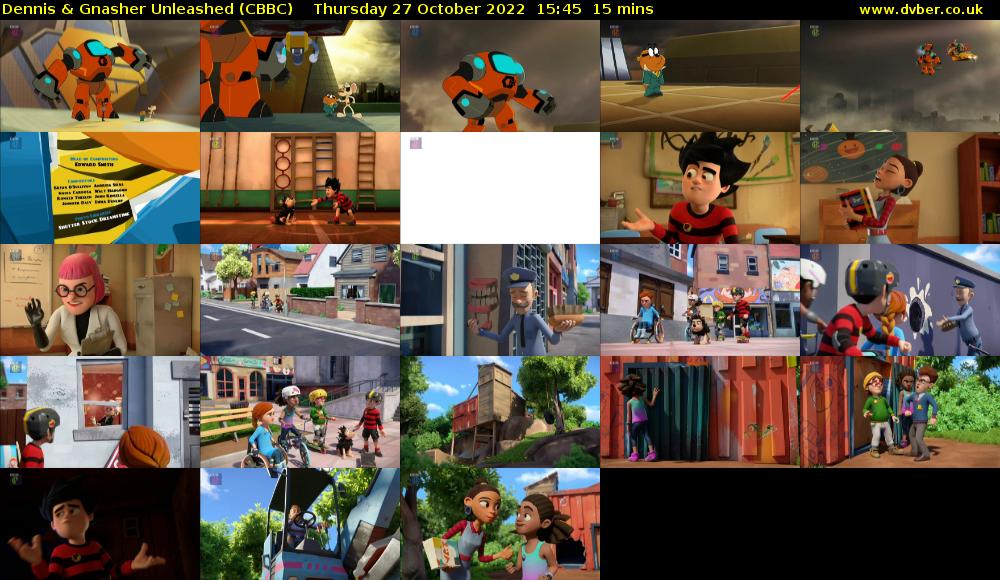 Dennis & Gnasher Unleashed (CBBC) Thursday 27 October 2022 15:45 - 16:00