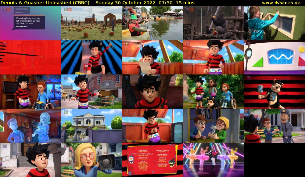 Dennis & Gnasher Unleashed (CBBC) Sunday 30 October 2022 07:50 - 08:05