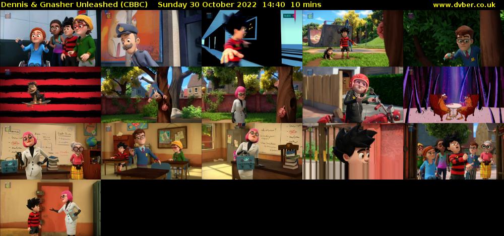 Dennis & Gnasher Unleashed (CBBC) Sunday 30 October 2022 14:40 - 14:50